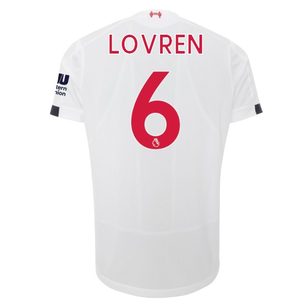 Camiseta Liverpool NO.6 Lovren Segunda 2019-2020 Blanco